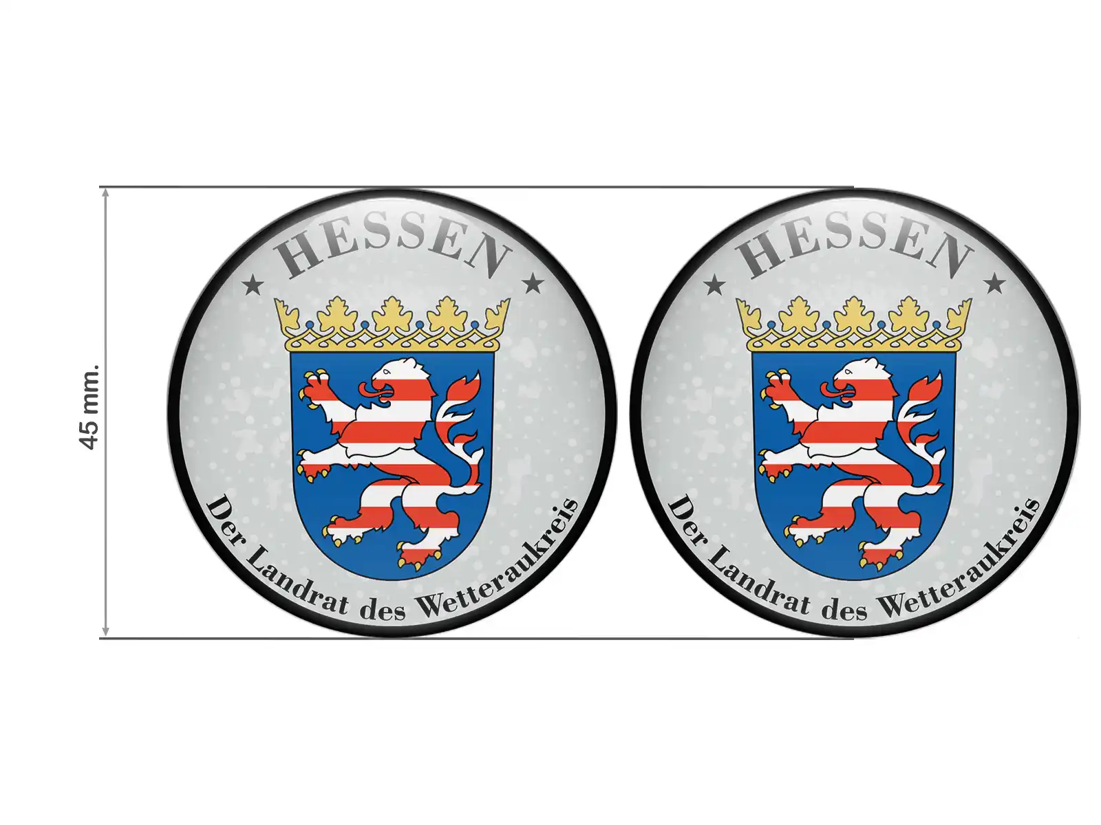 TÜV Plakette Der Landrat Des Wetteraukreis Nummernschild plakette